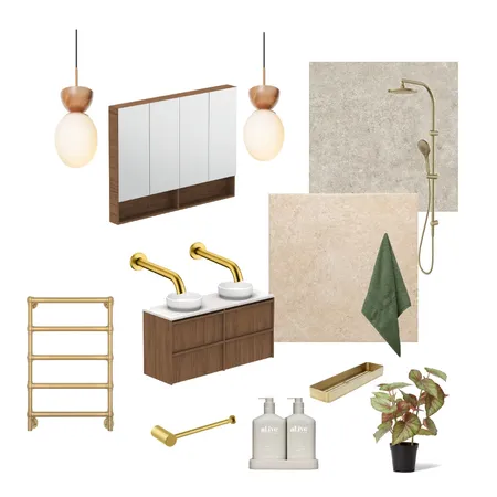 Ensuite Interior Design Mood Board by Nobs