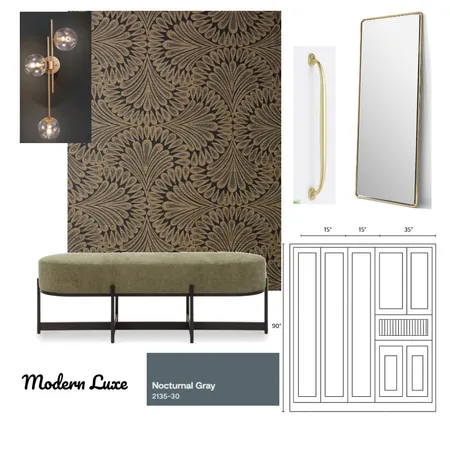 modern luxe foyer Interior Design Mood Board by rachna mody