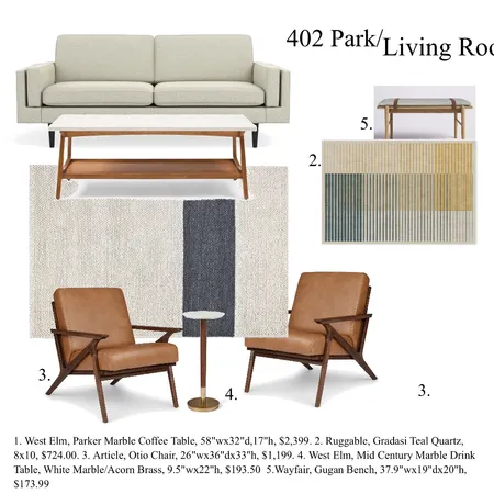 402 Park - Living Room Interior Design Mood Board by Cindy S on Style Sourcebook