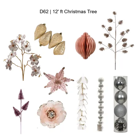 D62  - Caribbean Club Christmas Tree 12ft Interior Design Mood Board by Bedside on Style Sourcebook