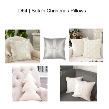 D64 - Caribbean Club Sofa's Christmas Pillows Interior Design Mood Board by Bedside on Style Sourcebook