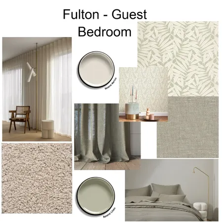 Fulton Apartment - Guest Bedroom Interior Design Mood Board by JJID Interiors on Style Sourcebook