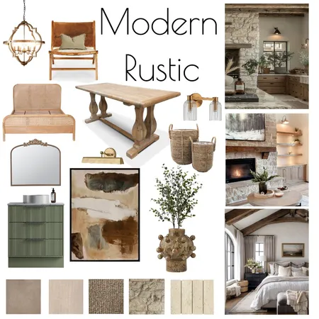 Modern Rustic Moodboard Interior Design Mood Board by Richtwinsmama