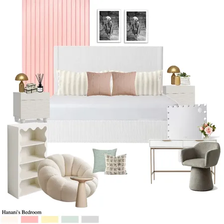 Hanani's Bedroom - Rev 2 Interior Design Mood Board by Paballo on Style Sourcebook