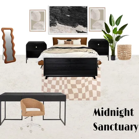 Man Cave Living Interior Design Mood Board by Tatiana Badibake