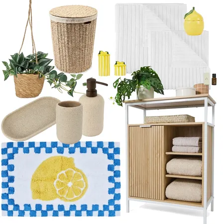 Kmart bathroom lemon Interior Design Mood Board by Katelyn