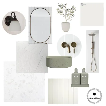 Gingell Ensuite Interior Design Mood Board by CloverInteriors on Style Sourcebook