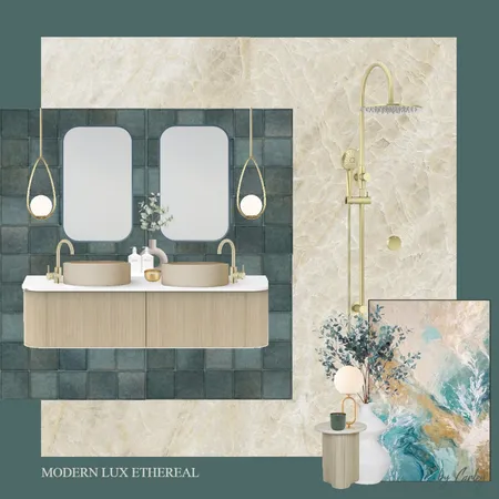 Modern Lux Ethereal: Oyster Taj Mahal Beige Interior Design Mood Board by Carley & Co. Design on Style Sourcebook
