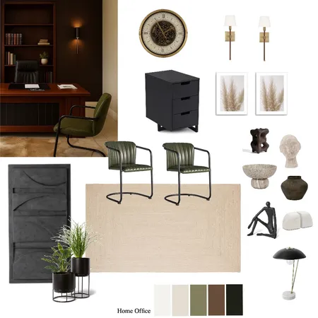 Serengeti 6 - Home Office Interior Design Mood Board by Paballo on Style Sourcebook
