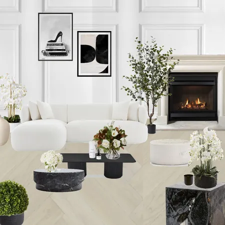 Living Room Interior Design Mood Board by L.Nissan
