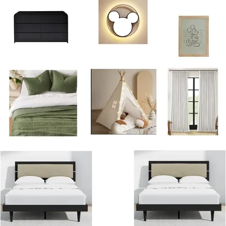 Cuarto 3 Bismark Interior Design Mood Board by maru.rodz11