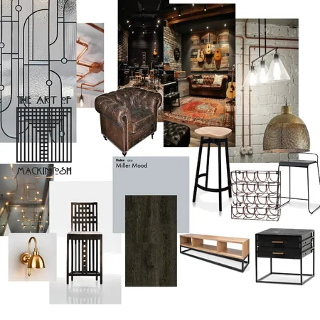 Facu sala de grabación Interior Design Mood Board by gabybeck@gmail.com