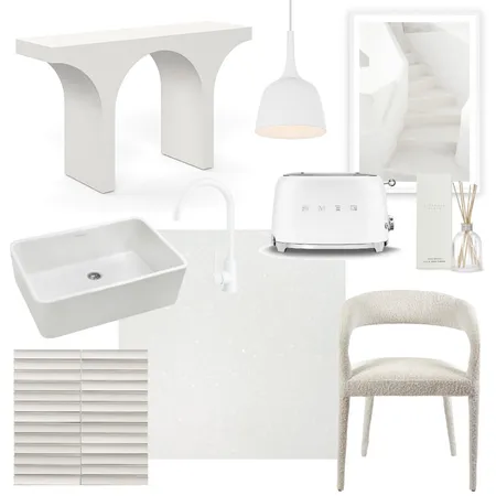 Cloud Dancer ft. White Crystal Boulder Interior Design Mood Board by SilkSurface
