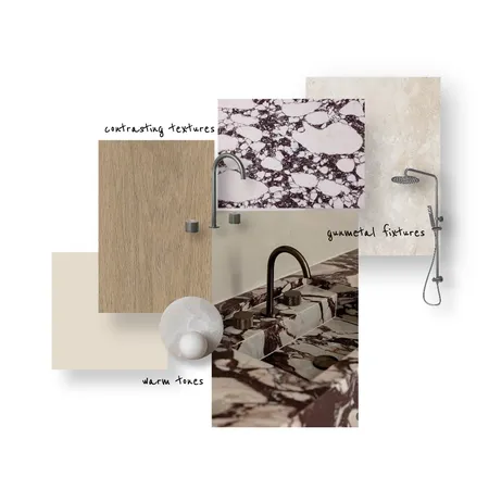 burgundy bathroom Interior Design Mood Board by tahliadiberardino