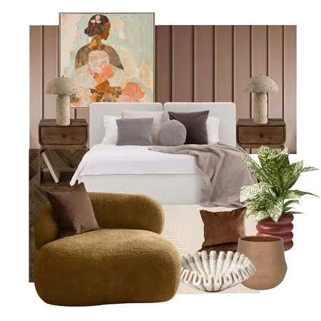 Sypialnia 2 Interior Design Mood Board by Paulina.nizynska