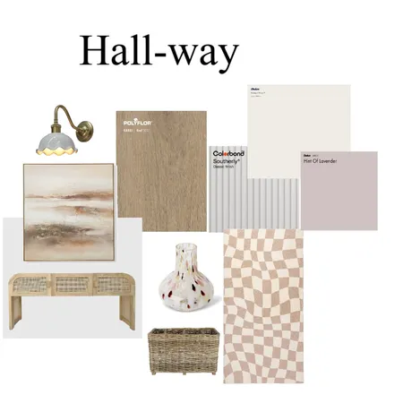 hallway Interior Design Mood Board by jenniferD