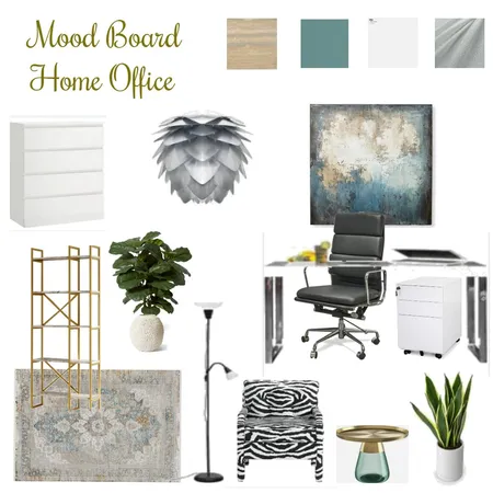 Mood board home office Interior Design Mood Board by lisabet