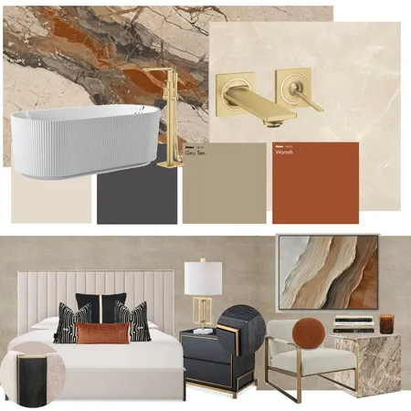 Master Bedroom - rust Interior Design Mood Board by SweetTooth1922 on Style Sourcebook