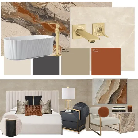 Master Bedroom - rust Interior Design Mood Board by SweetTooth1922