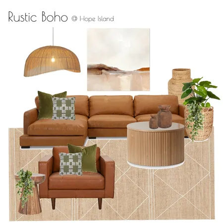 Rustic Boho Interior Design Mood Board by Styled By Lorraine Dowdeswell