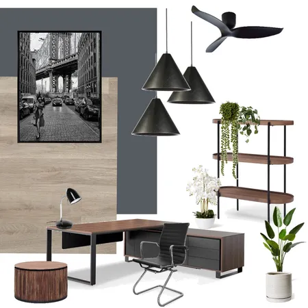 Home Office Sample Board v2 Interior Design Mood Board by Design by Uliana