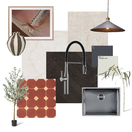 Gunmetal Grey Kitchen Vibe Interior Design Mood Board by Aquaperla