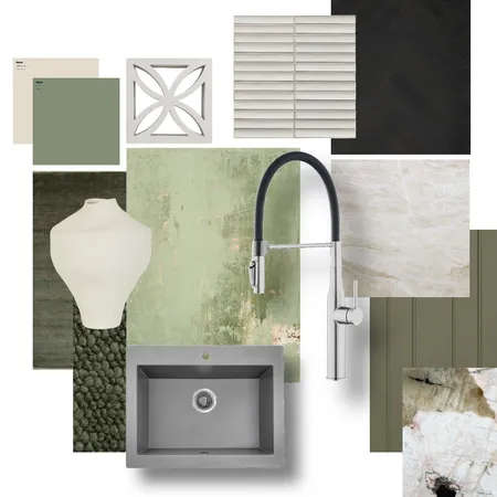Brushed Nickel Kitchen Vibe Interior Design Mood Board by Aquaperla