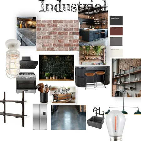 Industrial Interior Design Mood Board by Elijahoney on Style Sourcebook