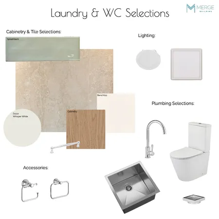 FRENCH - Laundry & WC Selections Interior Design Mood Board by Merge Building on Style Sourcebook