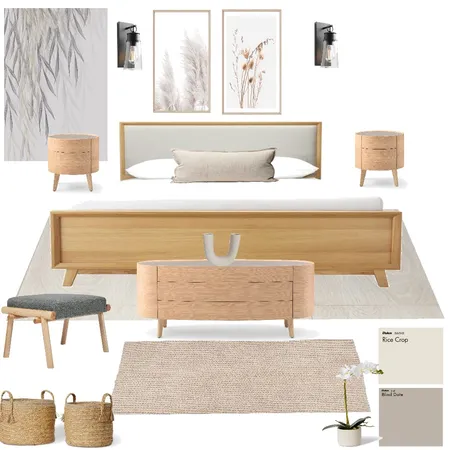 Japandi bedroom Interior Design Mood Board by STUDIO M on Style Sourcebook