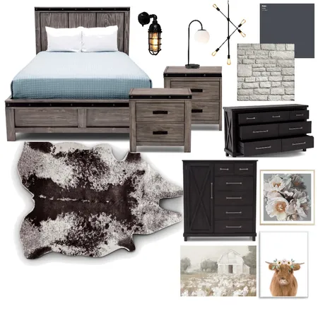 Gay couple: bedroom Interior Design Mood Board by Beverly Zaske