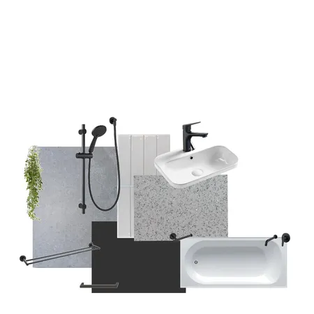 Contemp Dark Bathroom and ensuite Interior Design Mood Board by OmniProjects on Style Sourcebook
