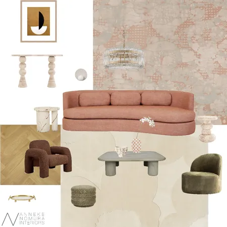 Soft Palette Geo Contemporary Living Room Interior Design Mood Board by ANNEKE NOMURA INTERIORS on Style Sourcebook