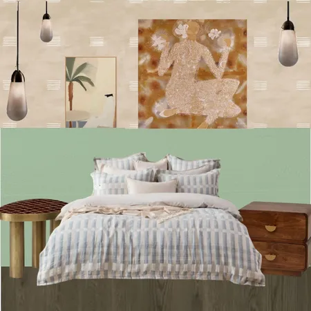 FF Main Bedroom_Version with TheseWalls wallpaper Interior Design Mood Board by Studio Halo & Fitz
