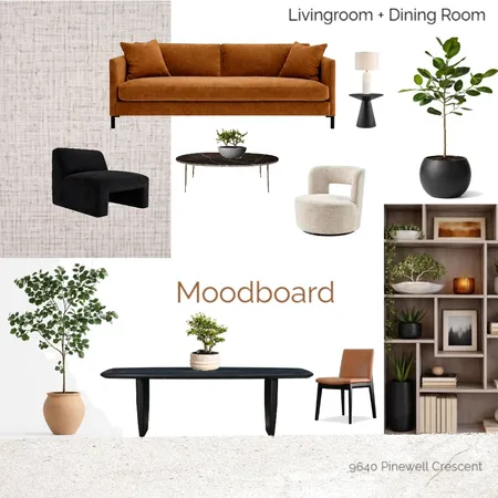 MOOD BOARD - 9640 Pinewell Crescent Living/Dining Interior Design Mood Board by parliament