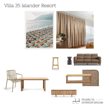 Villa 35 Islander Resort Interior Design Mood Board by Studio 22 Interior Design on Style Sourcebook