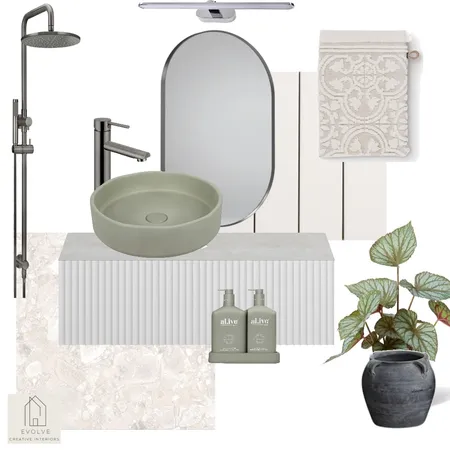 Glenorchy ensuite Interior Design Mood Board by Evolve Creative Interiors on Style Sourcebook