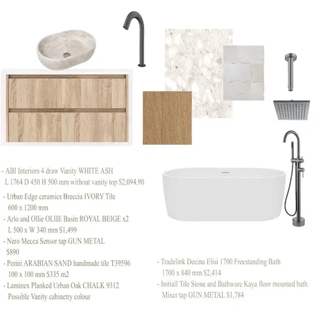 Bathroom kids Interior Design Mood Board by Melissa