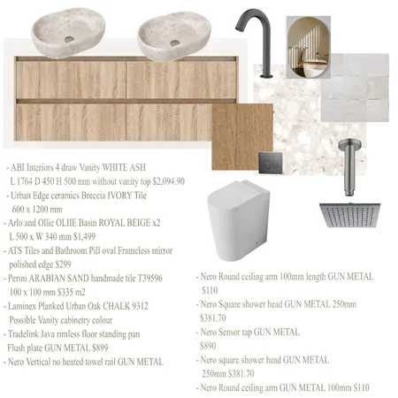 Bathroom Main Interior Design Mood Board by Melissa on Style Sourcebook