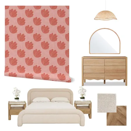 Cottagecore Wallpaper for Bedroom Decor Interior Design Mood Board by ashclarkart on Style Sourcebook