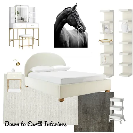 Ava’s bedroom Interior Design Mood Board by Down to Earth Interiors on Style Sourcebook