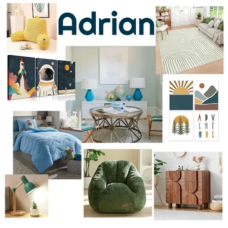 Adrian's Bedroom Interior Design Mood Board by alyssarindy0268@gmail.com on Style Sourcebook