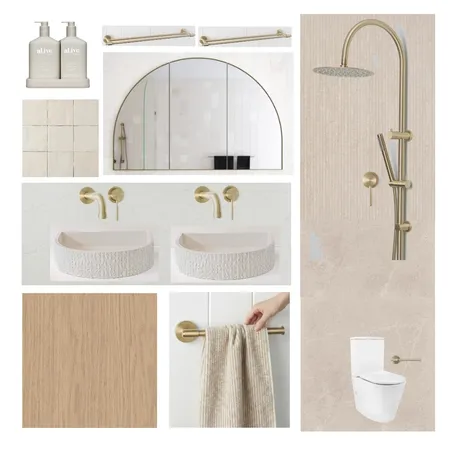Taylor House - Ensuite Interior Design Mood Board by Cotter Builders on Style Sourcebook