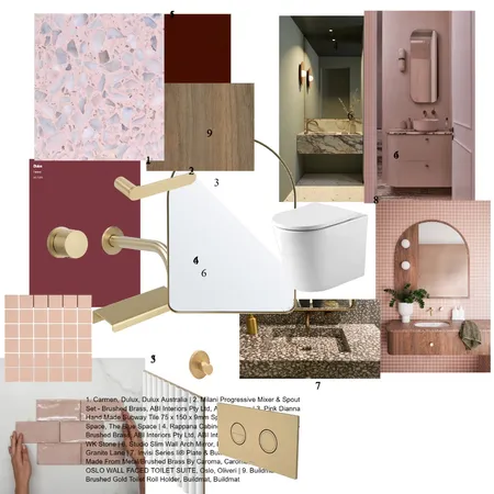 Grandma's PowderRoom Interior Design Mood Board by JacBSC on Style Sourcebook