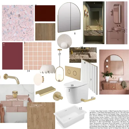 Grandma's PowderRoom Interior Design Mood Board by JacBSC on Style Sourcebook