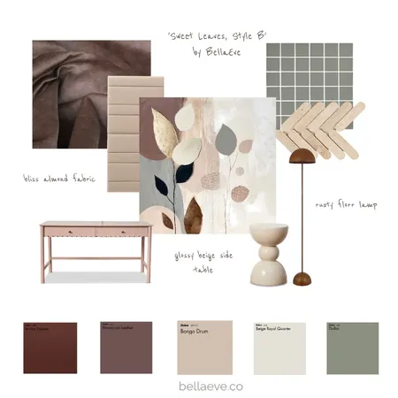 Sweet Leaves, Style B Square Interior Design Mood Board by Jela Bandojo on Style Sourcebook