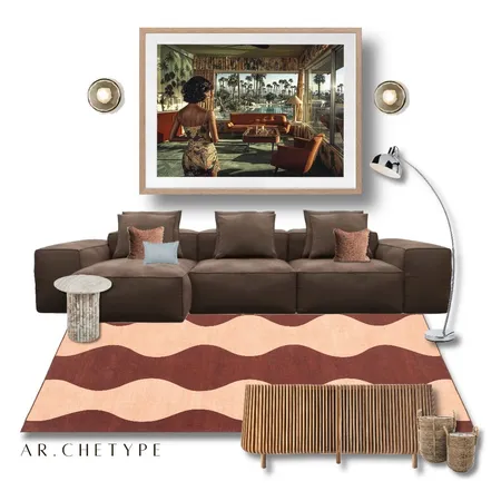 Choc Cherry Living Room Interior Design Mood Board by AR.CHETYPE DESIGN on Style Sourcebook