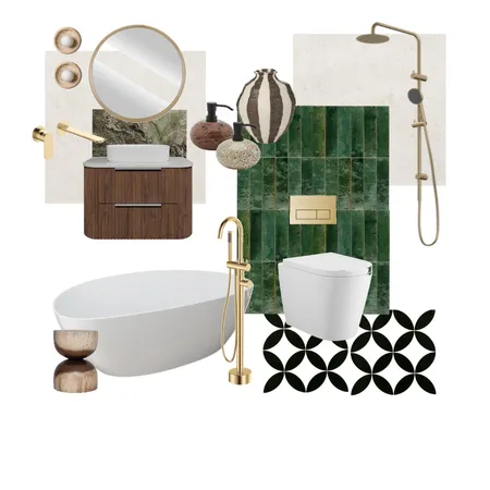Cabin Bathroom Option 2 Interior Design Mood Board by Studio7 Stylings on Style Sourcebook