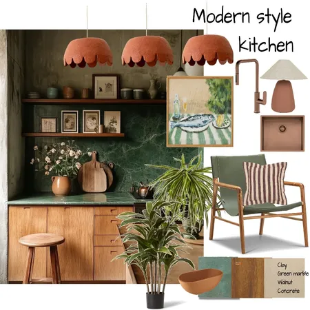 Modern Style Kitchen Interior Design Mood Board by SarBearDesi on Style Sourcebook