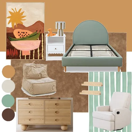 Hunter's Bedroom x4 Interior Design Mood Board by beckdickson